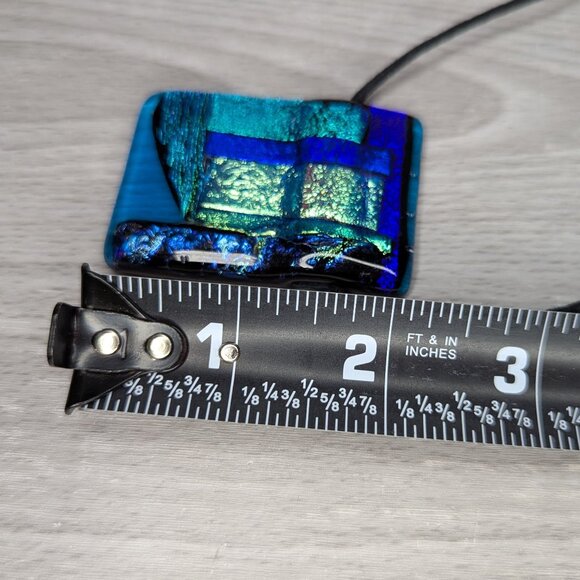 Vibrant Art Glass Pendant Necklaces & Brooch/Pin w/Fabric Box - Picture 13 of 16